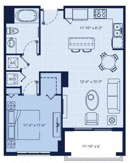 a blueprint of a floor plan of a house at Regatta at New River, Fort Lauderdale, FL